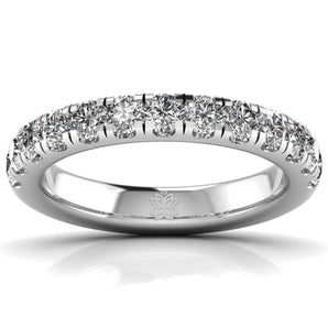 Ivana Jewels Rings White Gold / 14KT 1 Carat Classic Round Cut Band Ring