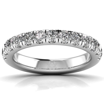 Ivana Jewels Rings White Gold / 14KT 1 Carat Classic Round Cut Band Ring