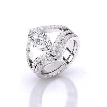 Ivana Jewels Rings White Gold / 14KT 1 Carat Royal Elegance Ring