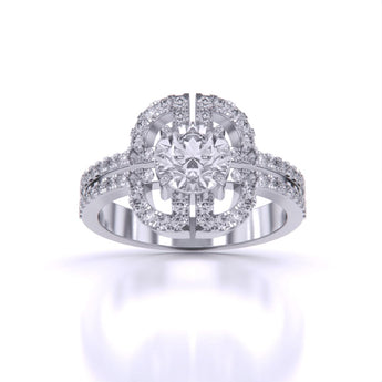 Ivana Jewels Rings White Gold / 14KT 1 Carat Solitaire Fashion Ring