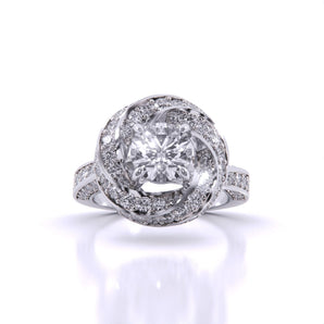 Ivana Jewels Rings White Gold / 14KT 1 carat Solitaire Luxe Ring