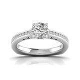 Ivana Jewels Rings White Gold / 14KT 1 carat Solitaire Round Diamond Vintage Solitaire Ring