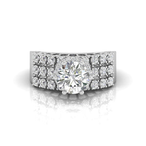 Ivana Jewels Rings White Gold / 14KT 2.16 Carat Solitaire Enchanting Ring