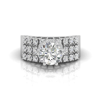Ivana Jewels Rings White Gold / 14KT 2.16 Carat Solitaire Enchanting Ring