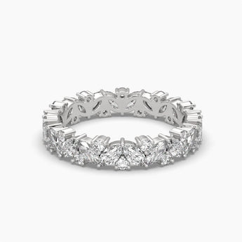 Ivana Jewels Rings White Gold / 14KT 2.2 Carat Marquise Diamonds Band Ring