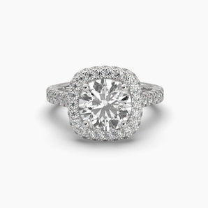 Ivana Jewels Rings White Gold / 14KT 2.25 Carat Round Solitaire Diamond Ring