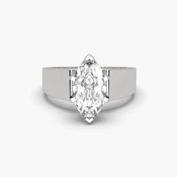 Ivana Jewels Rings White Gold / 14KT 2.8 Carat Solitaire Diamond Marquise Marvel Ring