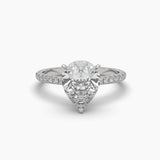 Ivana Jewels Rings White Gold / 14KT 2 Carat Pear Elegance Diamond Ring