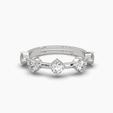 Ivana Jewels Rings White Gold / 14KT 5 Round Cut Diamond Adjustable Ring