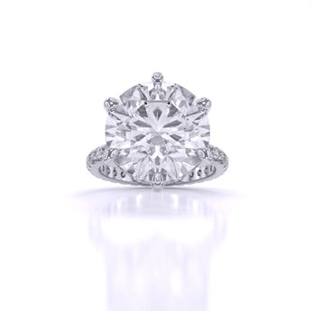 Ivana Jewels Rings White Gold / 14KT Accented Engagement Ring