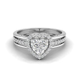 Ivana Jewels Rings White Gold / 14KT Adore 1 Carat Centre Heart Diamond Ring