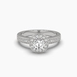 Ivana Jewels Rings White Gold / 14KT Casual Chic Solitaire Round Diamond Ring