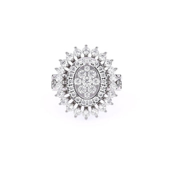 Ivana Jewels Rings White Gold / 14KT Celestial Cluster Ring