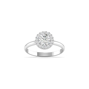 Ivana Jewels Rings White Gold / 14KT Charming  Halo Diamond Ring for Womenâ€™s Glamour