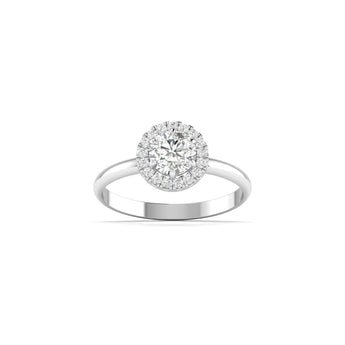 Ivana Jewels Rings White Gold / 14KT Charming  Halo Diamond Ring for Womenâ€™s Glamour