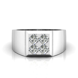 Ivana Jewels Rings White Gold / 14KT Classic Men's Diamond Ring