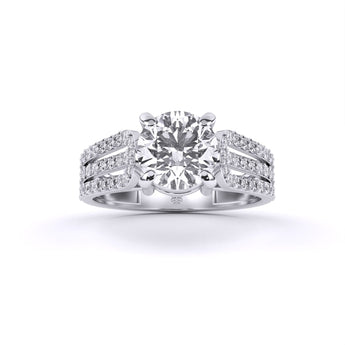 Ivana Jewels Rings White Gold / 14KT Classic Solitaire Diamond Ring