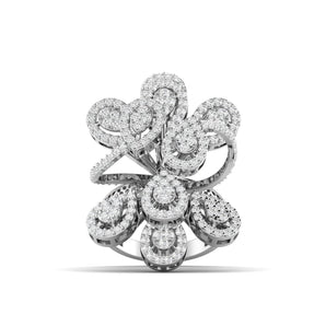 Ivana Jewels Rings White Gold / 14KT Cluster Set Diamond Ring