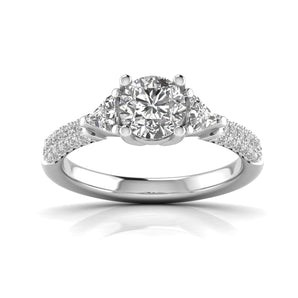 Ivana Jewels Rings White Gold / 14KT Cristina Quad Solitaire Ring