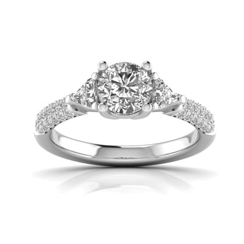 Ivana Jewels Rings White Gold / 14KT Cristina Quad Solitaire Ring