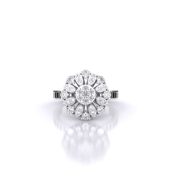 Ivana Jewels Rings White Gold / 14KT Daily Radiance Floral Ring