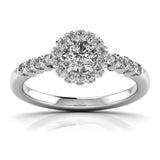 Ivana Jewels Rings White Gold / 14KT Dazzling Delight Solitaire Ring