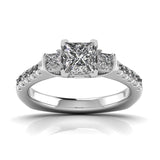 Ivana Jewels Rings White Gold / 14KT Delicate French Setting Diamond Ring