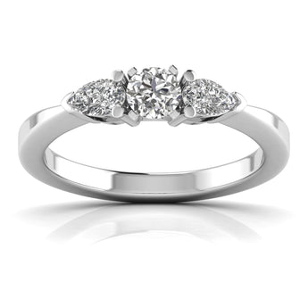 Ivana Jewels Rings White Gold / 14KT Endless Glamorous Fancy With Brilliant Cut Diamond Ring