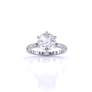 Ivana Jewels Rings White Gold / 14KT Everyday Elegance Solitaire