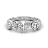 Ivana Jewels Rings White Gold / 14KT Fancy Marquise & Pear Diamonds Ring
