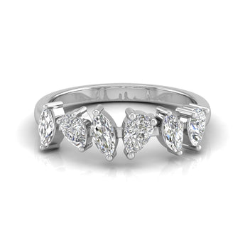 Ivana Jewels Rings White Gold / 14KT Fancy Marquise & Pear Diamonds Ring