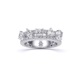 Ivana Jewels Rings White Gold / 14KT Fancy & Round Shape Diamonds Ladies Cocktail Ring