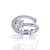 Ivana Jewels Rings White Gold / 14KT Fashion Solitaire Diamond Ring