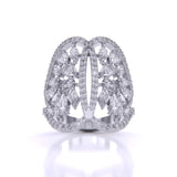 Ivana Jewels Rings White Gold / 14KT Feminine Cocktail Ring