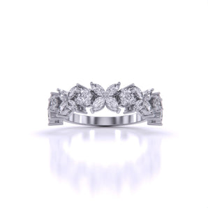 Ivana Jewels Rings White Gold / 14KT Floral Bloom Ring