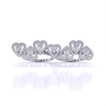 Ivana Jewels Rings White Gold / 14KT Heart of Elegance