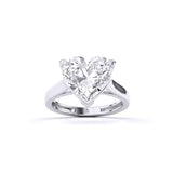 Ivana Jewels Rings White Gold / 14KT Heart Shape Solitaire Ring