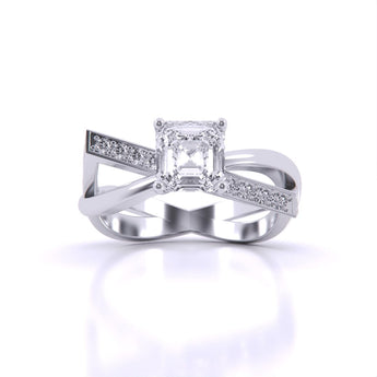 Ivana Jewels Rings White Gold / 14KT Infinity Engagement Ring