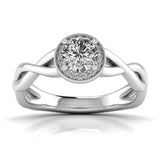 Ivana Jewels Rings White Gold / 14KT Infinity Halo Engagement Ring