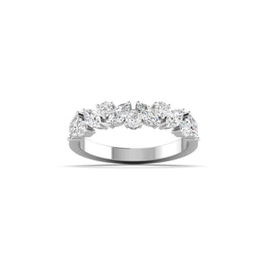 Ivana Jewels Rings White Gold / 14KT Luxurious Marquise Diamond Eternity Ring