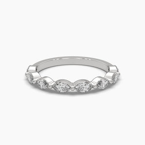 Ivana Jewels Rings White Gold / 14KT Marquise Mini Eternal Ring