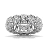 Ivana Jewels Rings White Gold / 14KT Oval Diamond Channel Setting Eternal Ring