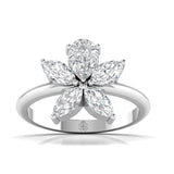 Ivana Jewels Rings White Gold / 14KT Pear & Marquise Floral Ring