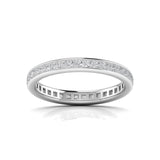Ivana Jewels Rings White Gold / 14KT Princess Cut Diamonds Eternity Ring