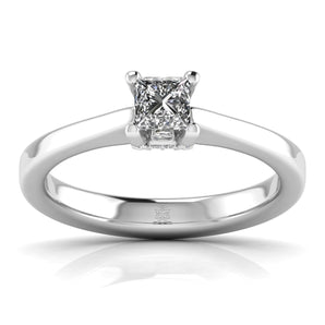 Ivana Jewels Rings White Gold / 14KT Princess Cut Solitatire Ring