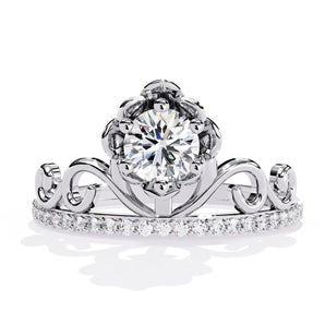 Ivana Jewels Rings White Gold / 14KT Queen Elegance Diamond Crown Ring