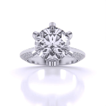 Ivana Jewels Rings White Gold / 14KT Radiant Accents Diamond Ring