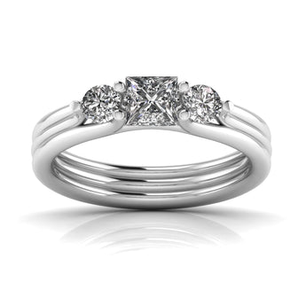 Ivana Jewels Rings White Gold / 14KT Radiant Love Diamond Ring