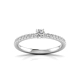 Ivana Jewels Rings White Gold / 14KT Resplendent Solitaire Ring
