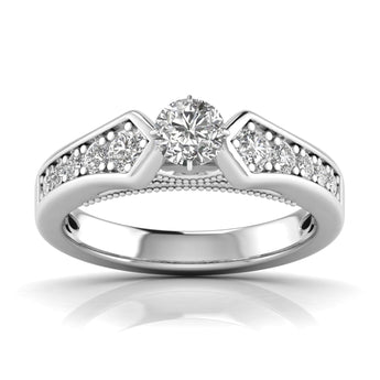 Ivana Jewels Rings White Gold / 14KT Sky Bubble Cluster Diamond Ring